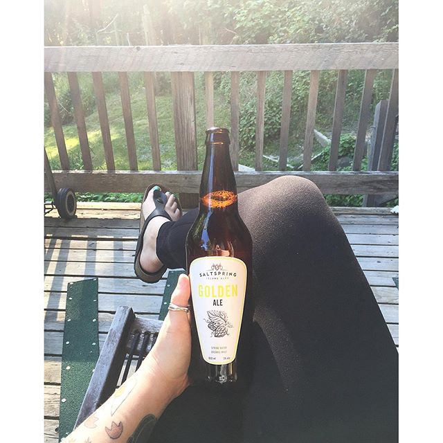  Well I made it! And so begins the writing retreat. One full week on a gulf island with no TV, no cell reception and no distractions. Thank god there's wifi.  A week from today, the cookbook will be written. But right now my bigger concern is what the fuck are all the noises in the bushes??? 