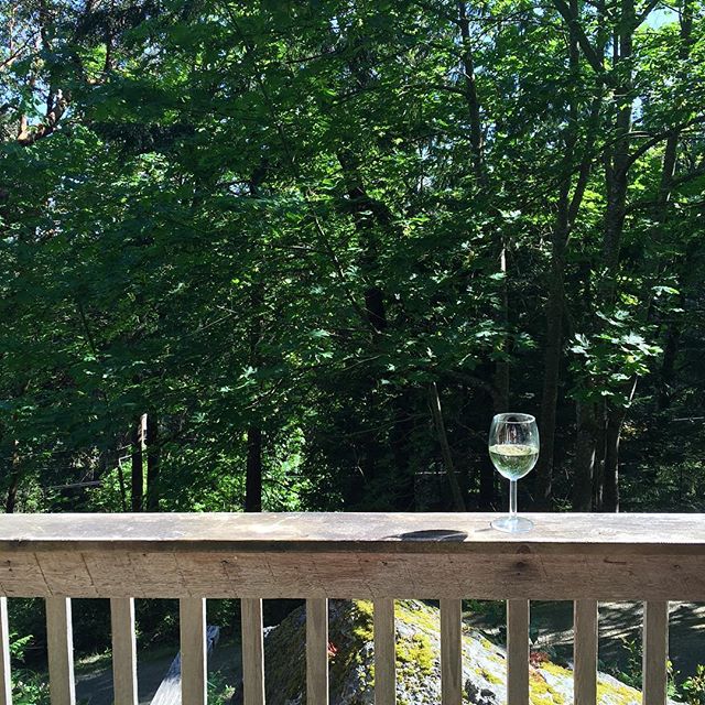  Well loves, I'm half way through my writing retreat and it's a glorious Thursday afternoon on this little gulf island. ☀️ I just took my after-writing wine outside to check messages and notifications that I've been ignoring for 4 days while I write and to enjoy the sunshine ...And literally 10 feet away from me was the cutest young deer! We both spooked each other, I think. But after 5 minutes of staring at the other and assessing the threat danger level, we both decided the other was alright and went back to our own business - she's eating grass (or whatever it is deer graze on) and Im sitting here thinking this is the life. ✨ Being so secluded in the middle of nowhere has been tough - you don't realize how much you hear and see in the city, even when you stay home alone. It's total peace and quiet here save for the birds (pretty sure some are either dying down the road or someone is breeding maniacal chickens) and the bugs and my own voice when I start to go a little nutty  . I'm grateful for this opportunity, for having the ability to hide and work on something I love so much and for this glass of wine, this moment and this lack of technology (as soon as I send this instagram and put my phone down of course ).... I wish I could share this with you more. ps. Why is there no deer emoji??? #thisisthelife #thisisliving #dayslikethese #liveauthentic #lifeofawriter #writingretreat #author #writer #nothingisordinary #happygirl #winetime #wineoclock #winethirty #wineo #bcwine #saltspring #saltspringisland #westcoast #westcoastlife #pacificnorthwest #pnw #pnwlife #westcoastbestcoast #beautifulbritishcolumbia #thebestplaceonearth #fbcigers #peaceandquiet 