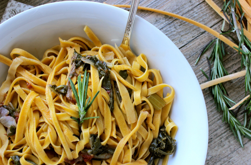 Home made Tagliatelle Pasta - Sweet and Salty