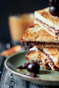 Sourdough Grilled Salted Caramel Dark Chocolate Coffee Sandwiches - SheEats.ca