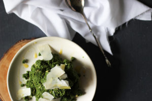 Sweet Roasted Carrots with Kale Pesto & Spiced Greek Yogurt - SheEats.ca