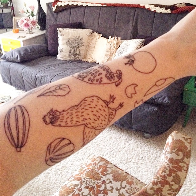 Food Sleeve Tattoo - Currently April 2015 She Eats