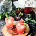 Rhubarb Shrub Cocktail - SheEats.ca