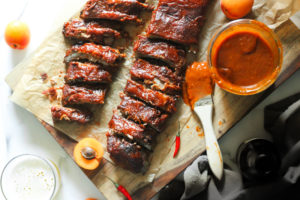 Firey Apricot & Whiskey Homemade BBQ Sauce Recipe - She Eats