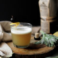 Christmas Cocktails: Cozy Maple Whiskey Sour Cocktail Recipe with Sage Simple Syrup - She Eats
