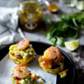 Shrimp and Grits with Hot Mango Salsa Recipe (In Holiday Appetizer form) + Salt Spring Kitchen Co Giveaway - She Eats