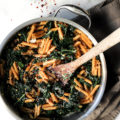 Sauteed Kale Penne with Toasted Walnuts & Fresh Parmesan - She Eats