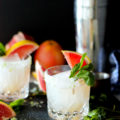 Jose Cuervo Grapefruit Margarita Recipe with ginger simple syrup & lime salt | She Eats
