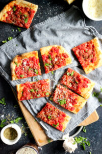 Just Crumbs: Baked Cookbook - Mom's Simple Sunday Pizza Recipe - She Eats | Vancouver food photographer & food stylist